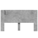 vidaXL LED-es Fejtámla Szekrény Beton 180 x 16,5 x 103,5 cm Faanyag