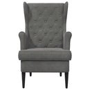 vidaXL karosszék Sötétszürke Bársony