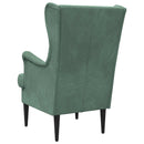 vidaXL karosszék Tengeri Zöld Bársony