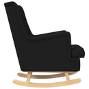 vidaXL Hintaszék Fekete 62 x 80 x 85 cm szövet