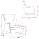 vidaXL Hintaszék Világosszürke 62 x 80 x 85 cm Bouclé