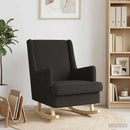 vidaXL Hintaszék Fekete 62 x 80 x 85 cm Bouclé