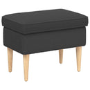 vidaXL Lábpárna Sötétszürke 55 x 35 x 41 cm Bouclé