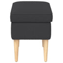 vidaXL Lábpárna Sötétszürke 55 x 35 x 41 cm Bouclé