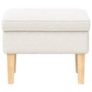 vidaXL Lábpárna Krémszínű 55 x 35 x 41 cm Bouclé