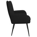 vidaXL Kétüléses Kanapé Fekete 115 x 61 x 87 cm Szövet