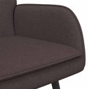 vidaXL Kétüléses Kanapé Sötét Barna 115 x 61 x 87 cm Szövet