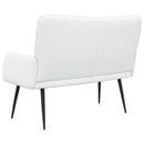 vidaXL Kétüléses Kanapé Fehér 115 x 61 x 87 cm Szövet