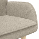 vidaXL Kétüléses Kanapé Világosszürke 115 x 61 x 87 cm Bouclé