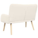 vidaXL Kétüléses Kanapé Krémszínű 115 x 61 x 87 cm Bouclé