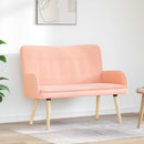vidaXL Kétüléses Kanapé Rózsaszín 115 x 61 x 87 cm Bouclé