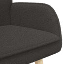 vidaXL Kétüléses Kanapé Sötétszürke 115 x 61 x 87 cm Bouclé