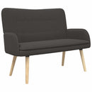 vidaXL Kétüléses Kanapé Sötétszürke 115 x 61 x 87 cm Bouclé