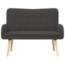 vidaXL Kétüléses Kanapé Sötétszürke 115 x 61 x 87 cm Bouclé