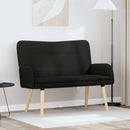 vidaXL Kétüléses Kanapé Fekete 115 x 61 x 87 cm Bouclé