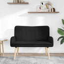 vidaXL Kétüléses Kanapé Fekete 115 x 61 x 87 cm Bouclé