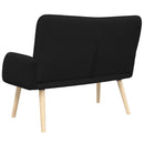 vidaXL Kétüléses Kanapé Fekete 115 x 61 x 87 cm Bouclé