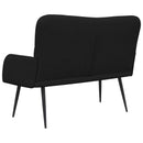vidaXL Kétüléses Kanapé Fekete 115 x 61 x 87 cm Szövet