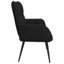 vidaXL Kétüléses Kanapé Fekete 115 x 61 x 87 cm Szövet