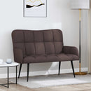 vidaXL Kétfős Kanapé Sötét Barna 115 x 61 x 87 cm szövet