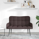 vidaXL Kétfős Kanapé Sötét Barna 115 x 61 x 87 cm szövet