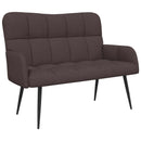 vidaXL Kétfős Kanapé Sötét Barna 115 x 61 x 87 cm szövet