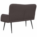 vidaXL Kétfős Kanapé Sötét Barna 115 x 61 x 87 cm szövet