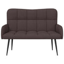 vidaXL Kétfős Kanapé Sötét Barna 115 x 61 x 87 cm szövet