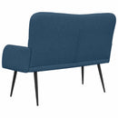 vidaXL Kétfős Kanapé Kék 115 x 61 x 87 cm szövet