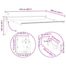 vidaXL Elektromos Kihúzható Napernyő Krém 2,5 x 2 m