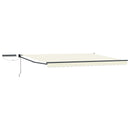 vidaXL Elektromos Kihúzható Napernyő Krém és Antracit 4 x 2 m