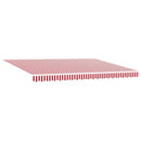 vidaXL Elektromos Kihúzható Napernyő Piros, Fehér, Antracit 5 × 3,5 m