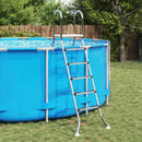 vidaXL Föld feletti medence létra 224 x 175 cm 5-lépcsős