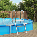 vidaXL Részben földbe süllyesztett medencelétra 172 x 106 cm 3-lépcsős