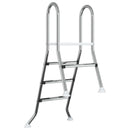 vidaXL Részben földbe süllyesztett medencelétra 172 x 106 cm 3-lépcsős