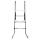 vidaXL Részben földbe süllyesztett medencelétra 172 x 106 cm 3-lépcsős