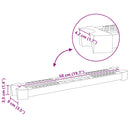 vidaXL Csere medence lépcsőfok 50 x 9 x 3,5 cm Rozsdamentes acél 304