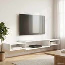 vidaXL Falsítható TV Szekrény Falra szerelhető Fehér 180 x 28 x 21 cm