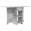 vidaXL Étkezőasztal 115 x 70 x 75 cm Szerelt Fa Betonszürke