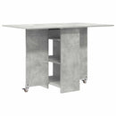 vidaXL Étkezőasztal 115 x 70 x 75 cm Szerelt Fa Betonszürke