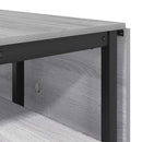 vidaXL Étkezőasztal 122 x 80 x 76,5 cm Szerelt Fa Szürke Sonoma