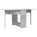 vidaXL Étkezőasztal 138 x 70 x 73,5 cm Szerelt Fa Betonszürke