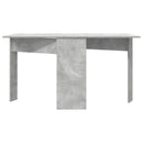 vidaXL Étkezőasztal 138 x 70 x 73,5 cm Szerelt Fa Betonszürke