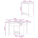 vidaXL Étkezőasztal 138 x 70 x 73,5 cm Szerelt Fa Betonszürke