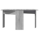 vidaXL Étkezőasztal 138 x 70 x 73,5 cm Szerelt Fa Szürke Sonoma