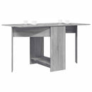 vidaXL Étkezőasztal 138 x 70 x 73,5 cm Szerelt Fa Szürke Sonoma