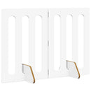 vidaXL Hajtható állatkerítés 2 pcs Fehér 100,5 x 38 x 70 cm Mérnöki fa