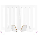 vidaXL Hajtható állatkerítés 2 pcs Fehér 100,5 x 38 x 70 cm Mérnöki fa