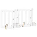 vidaXL Hajtható állatkerítés 4 pcs Fehér 201 x 38 x 70 cm Mérnöki fa