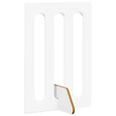 vidaXL Hajtható állatkerítés 4 pcs Fehér 201 x 38 x 70 cm Mérnöki fa